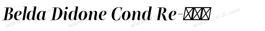 Belda Didone Cond Re字体转换